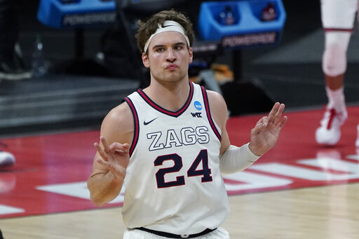 Kispert, Gonzaga Roll Past Norfolk State 98 55 In Ncaas