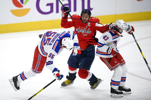 Ovechkin Scores 2 In Final 7 Minutes, Capitals Beat Rangers