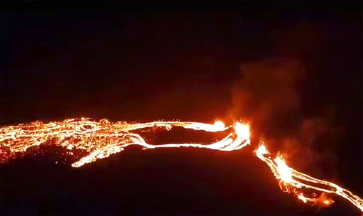 Long Dormant Volcano Comes To Life In Southwestern Iceland