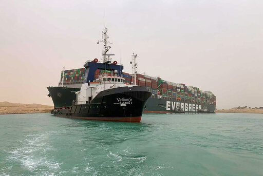 Stuck Ship In Egypt’s Suez Canal Imperils Shipping Worldwide