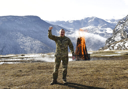 Azeri President Marks Nowruz In Retaken Cultural City