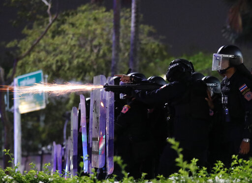 Thai Police Use Tear Gas, Rubber Bullets To Break Up Protest