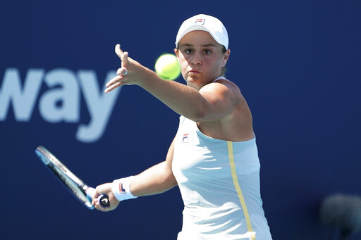 Tsitsipas Advances To 4th Round At Miami; Barty Also Wins