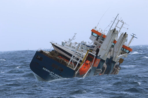 Salvage Of Dutch Ship Adrift Off Norway Postponed For A Day