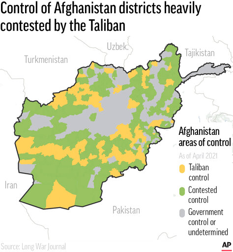 Mapping The Afghan War, While Murky, Points To Taliban Gains