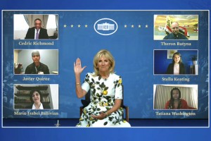 First Lady Holds Virtual Reception For Guests Not At Speech