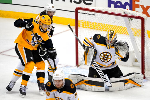 Jarry, Guentzel Lead Penguins Past Bruins, 1 0