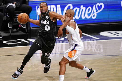 Durant Scores 33 Points In Return, Nets Beat Suns 128 119