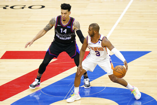 Paul, Booker Lead Suns Past Undermanned 76ers, 116 113