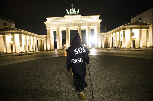 ‘grim Reaper’ Berlin Artist Protests Brazil’s Virus Stance