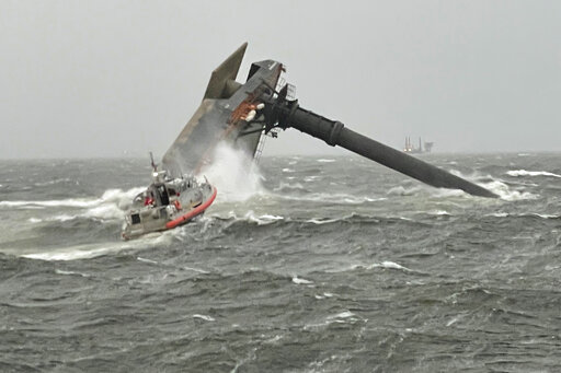 Coast Guard: 6 Rescued From Capsized Ship Off Louisiana