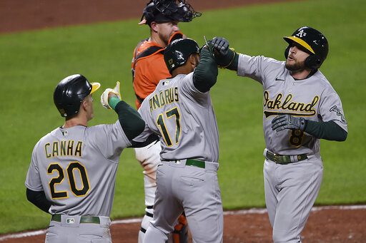 A’s Extend Win Streak To 13 With 7 2 Victory Over Orioles