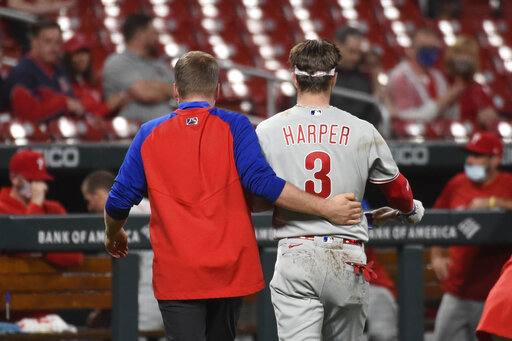 Phillies’ Bryce Harper Hit By Pitch In Face, Walks Off