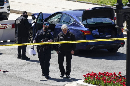 The Latest: Suspect In Capitol Crash Appeared To Have Knife