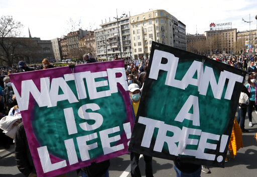 Thousands Rally In Serbia To Protect The Environment