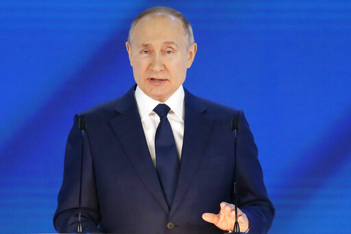 Putin, In Annual Address, Lauds Russia’s Vaccine Work