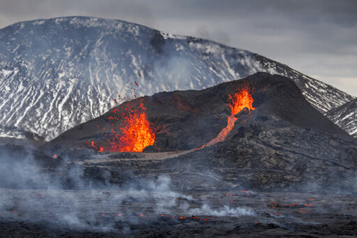 Hikers Scramble As New Fissure Opens Up At Icelandic Volcano