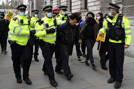 Uk Arrests Over 100 In Protests Against Policing Bill