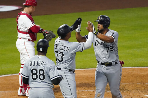 Mercedes Gets 1st 5 Career Hits, White Sox Beat Angels 12 8