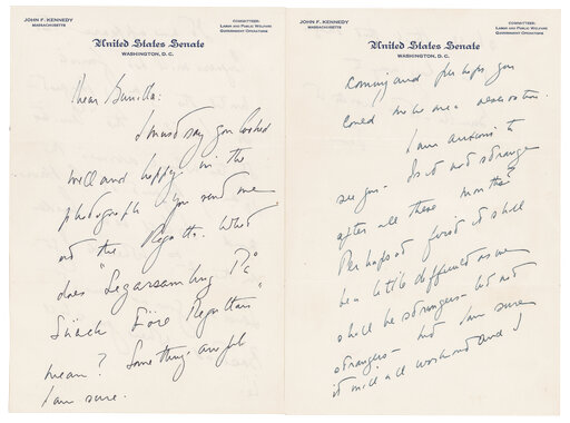 ‘anxious To See You:’ Jfk Letters To Swedish Lover Auctioned