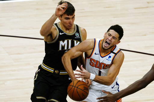 Capela, Hawks Pull Away Late To Take 135 103 Win Over Suns