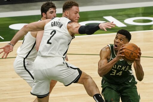Antetokounmpo’s 49 Points Pace Bucks Past Nets