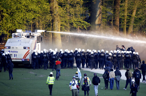 Belgian Police Detain 132 In Virus Restrictions Protest