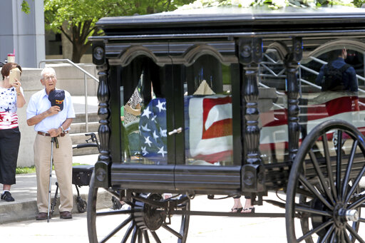 Final Parade: Ex Gov. Edwards Carried To Funeral Site