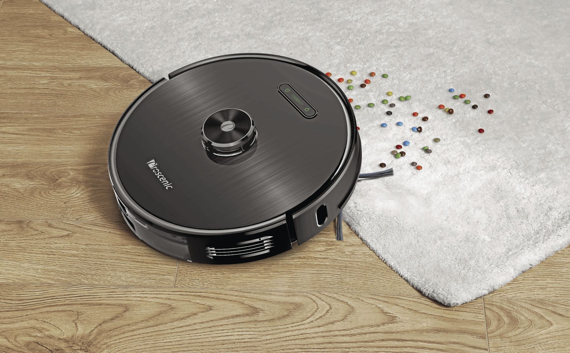 <p>The Proscenic M8 self-cleaning vacuum's built-in rechargeable 3200mAh battery provides up to 120 hours of cleaning dirt, pet hair, and debris on silent mode (60db) on a single charge, suitable for a cleaning area of up to 2,000 square feet. (Proscenic/TNS)</p>