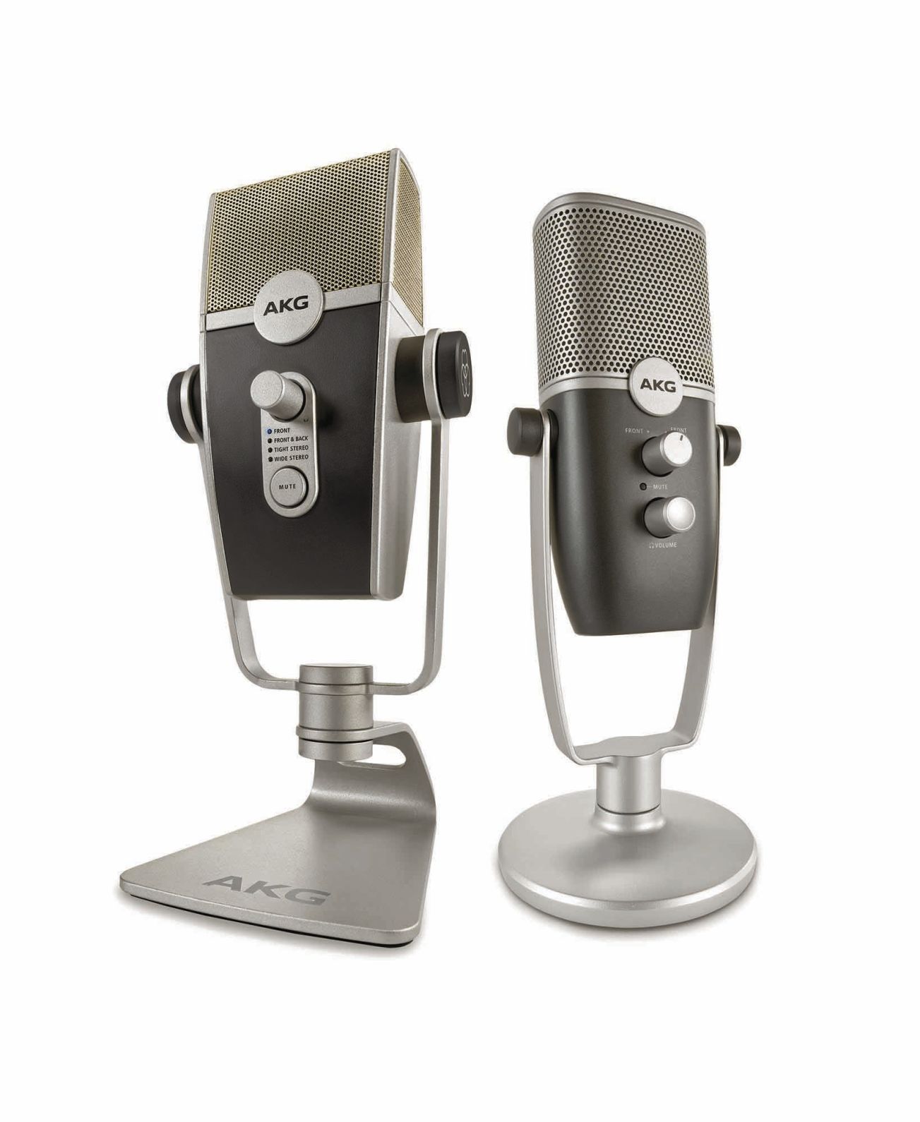 <p>AKG ARA dual pattern USB desktop microphone is built with a modern camera-ready look and weighted to sit perfectly on any flat surface. (AKG/TNS)</p>