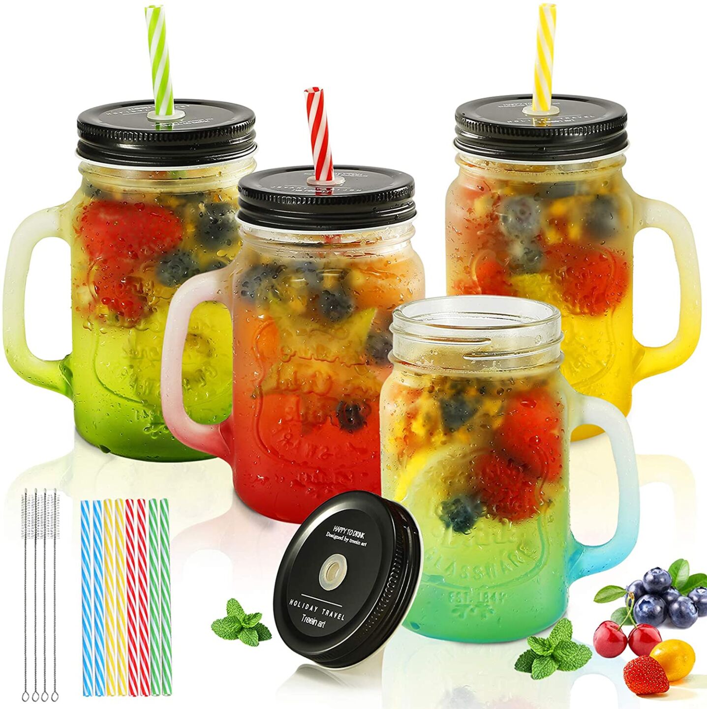 <p><em><a href="https://www.amazon.com/dp/B08TBDSL23?tag=leeenter0889-20&linkCode=ogi&th=1&psc=1" target="_blank">Mason Jar Drinking Glasses with Lids and Straws</a></em></p>