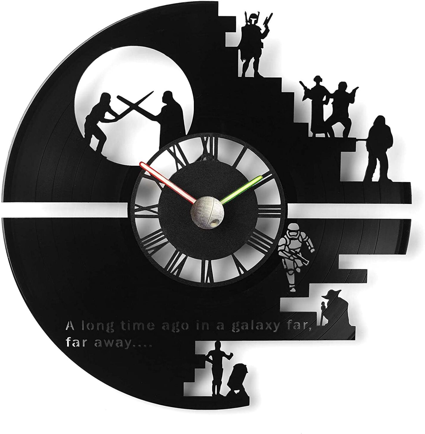 <p><em><a href="https://www.amazon.com/dp/B07YSN9K67?tag=leeenter0889-20&linkCode=ogi&th=1" target="_blank">Star Wars Death Star Wall Clock</a></em></p>
