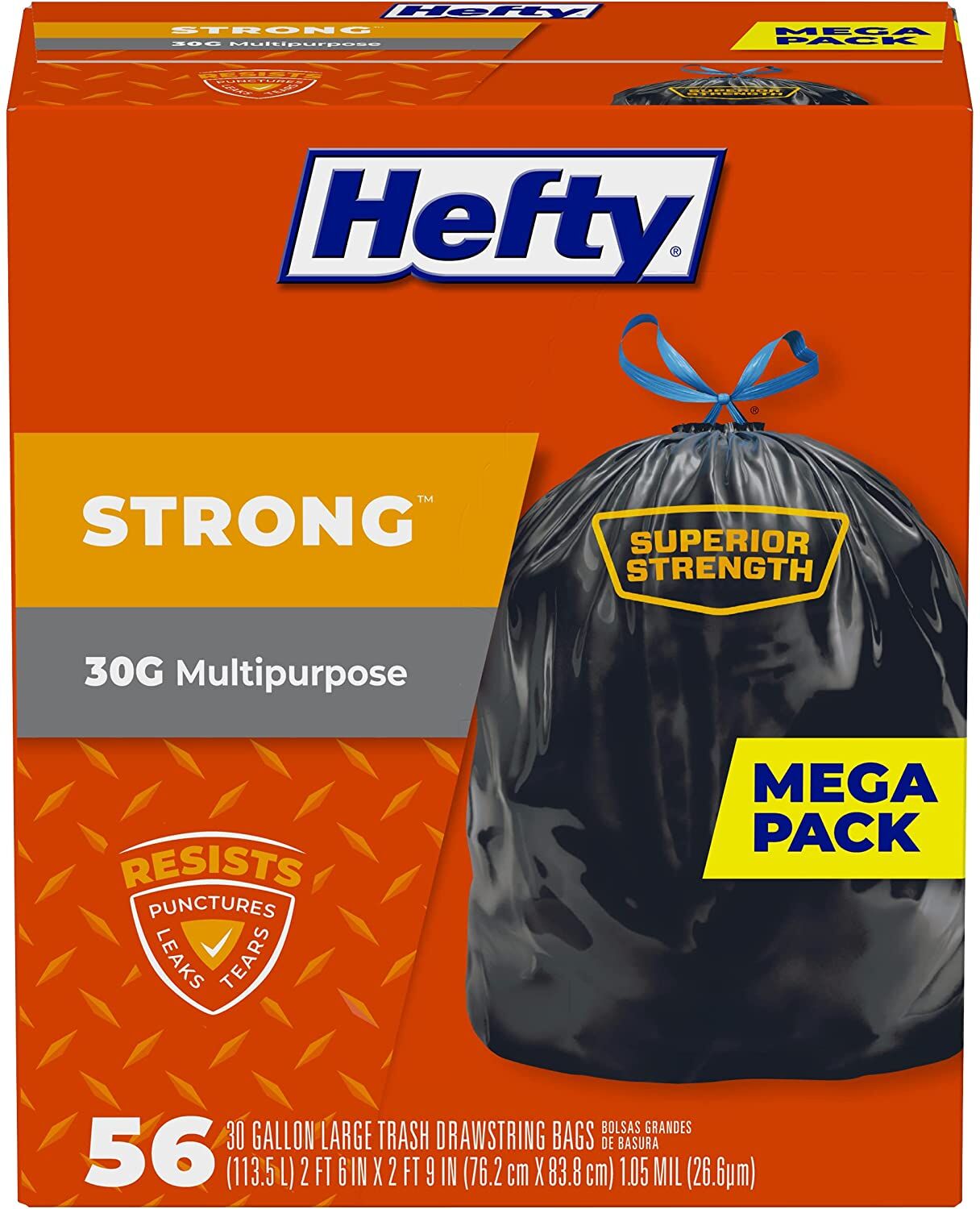 <p><em><a href="https://www.amazon.com/dp/B00HNW8CXA?tag=leeenter0889-20&linkCode=ogi&th=1&psc=1" target="_blank">Hefty Strong Large 30-Gallon Trash Bags</a></em></p>