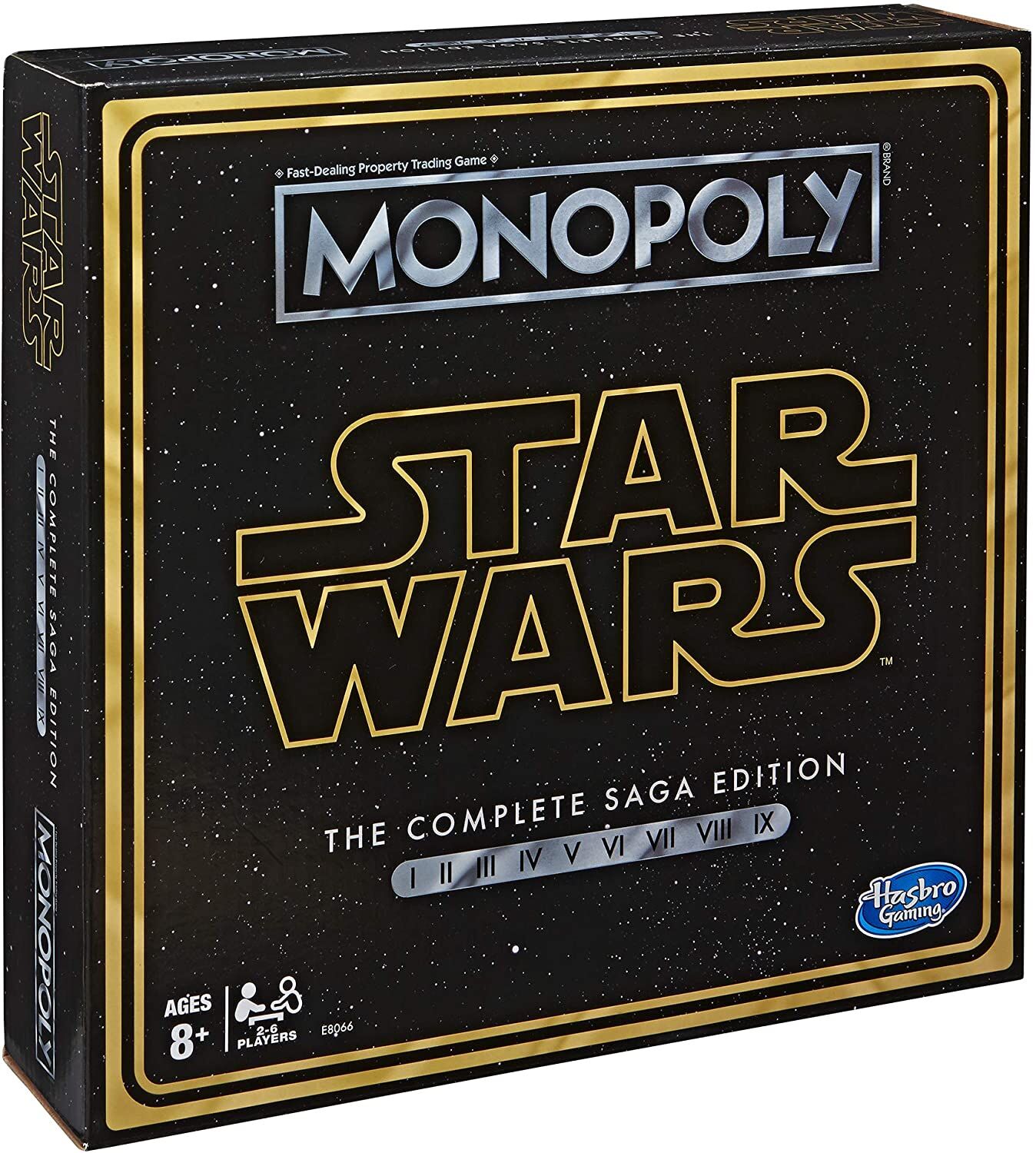 <p><em><a href="https://www.amazon.com/dp/B07QBVWFSP?tag=leeenter0889-20&linkCode=ogi&th=1&psc=1" target="_blank">MONOPOLY: Star Wars Complete Saga Edition Board Game</a></em></p>