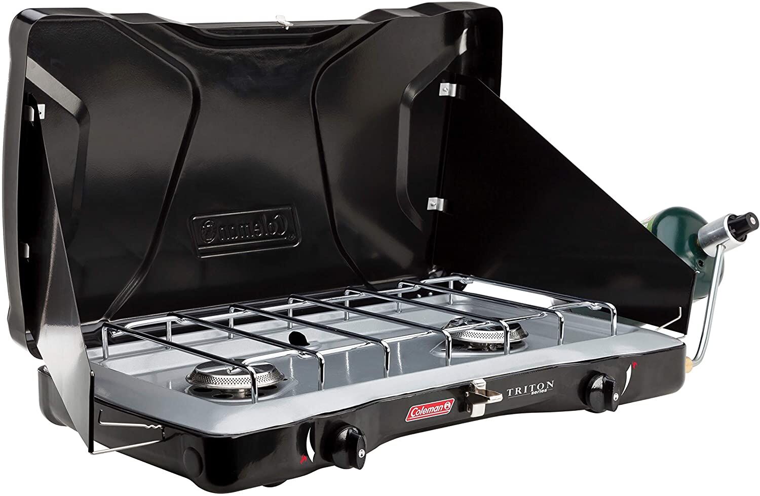 <p><em><a href="https://www.amazon.com/dp/B00VTJGWNU?tag=leeenter0889-20&linkCode=ogi&th=1&psc=1" target="_blank">Coleman Gas Camping Stove</a></em></p>