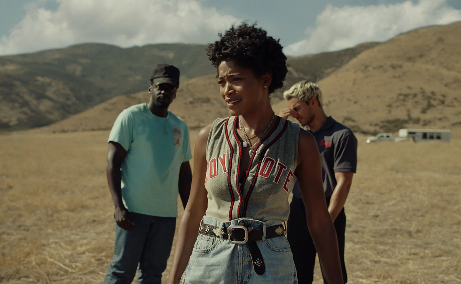 <p>From left, Daniel Kaluuya, Keke Palmer and Brandon Perea in "Nope." (Universal Pictures/TNS)</p>