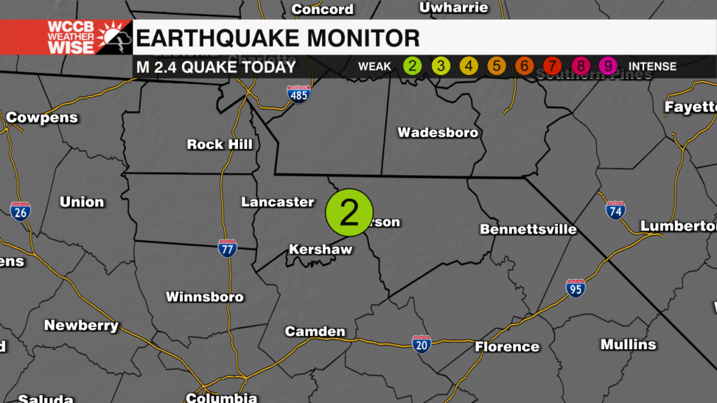 Friday Night Earthquake Shakes Parts Of The Carolinas