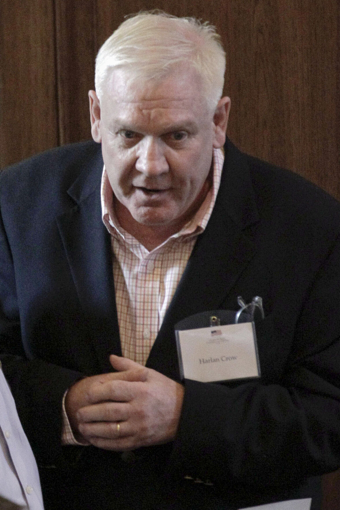 <p>Harlan Crow attends a book release reception by The George W. Bush Institute for "The 4 Percent Solution: Unleashing the Economic Growth America Needs," on July 17, 2012, in Dallas. </p>