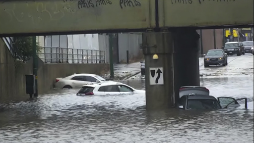 Heavy Rains Flood Chicago Roads And Force Nascar To Cut Short A Downtown Street Race