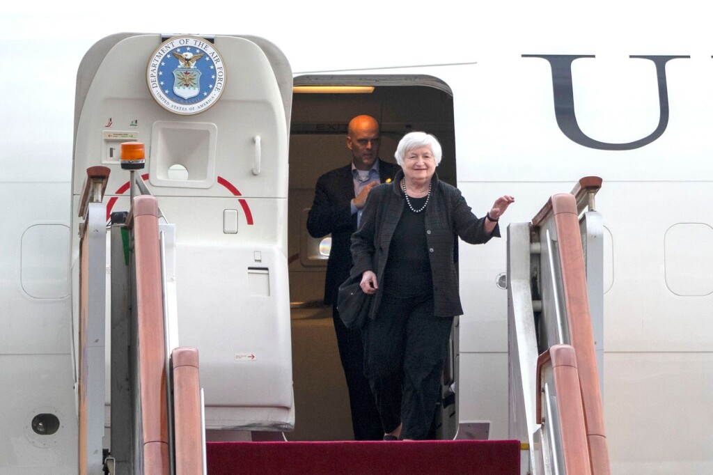 Us Treasury Secretary Yellen Arrives In Beijing