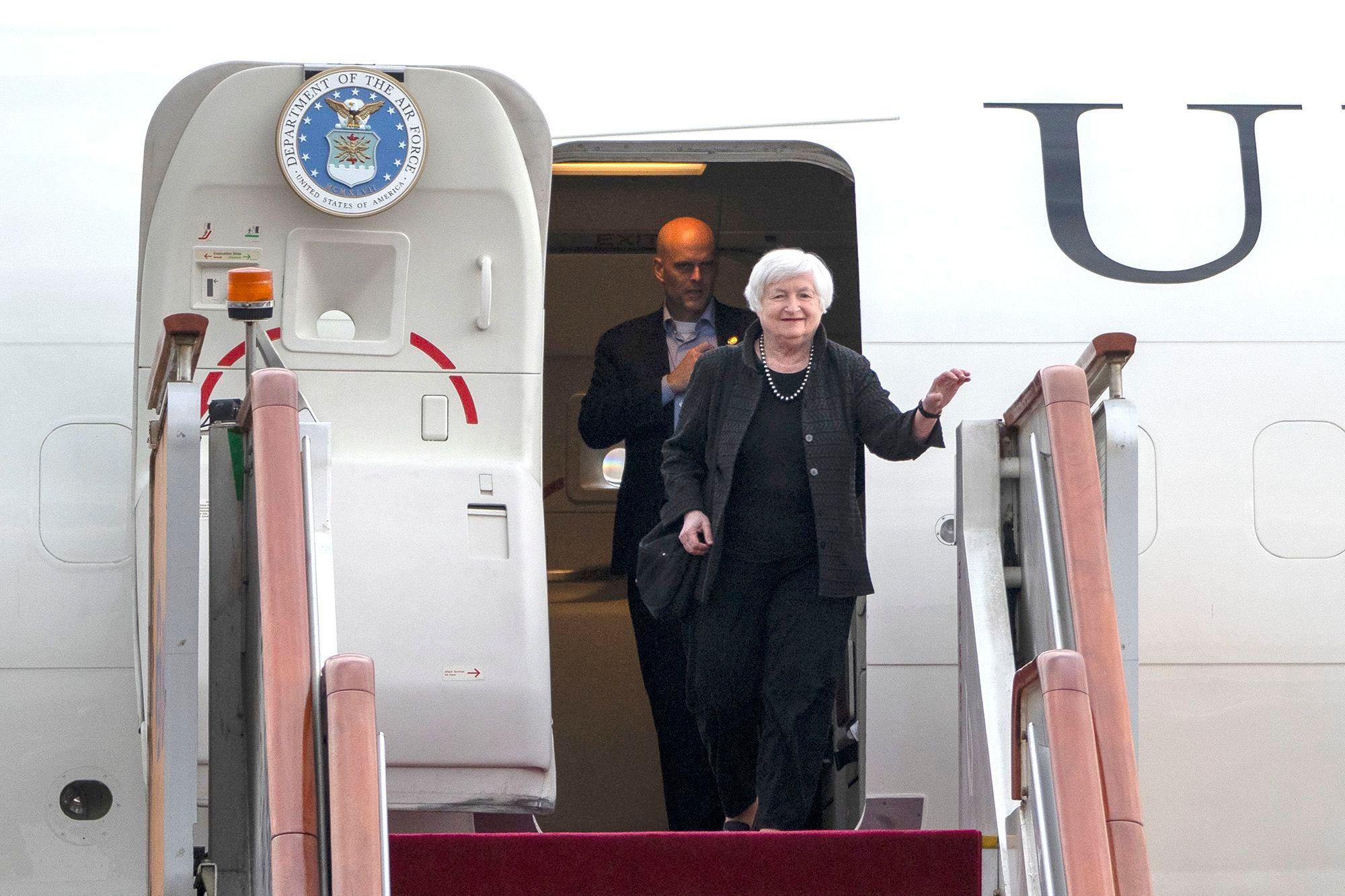 Us Treasury Secretary Yellen Arrives In Beijing