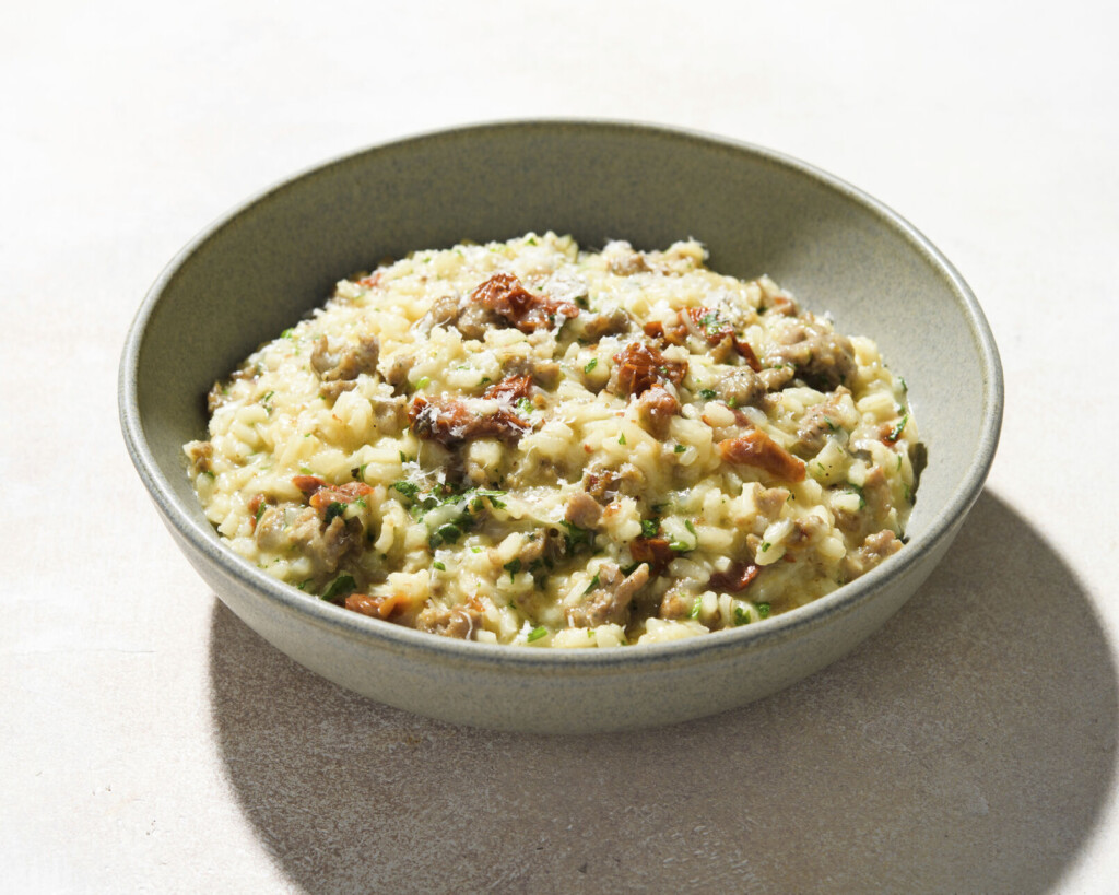 Sausage And Sun Dried Tomato Risotto Doesn’t Require All That Extra Stirring