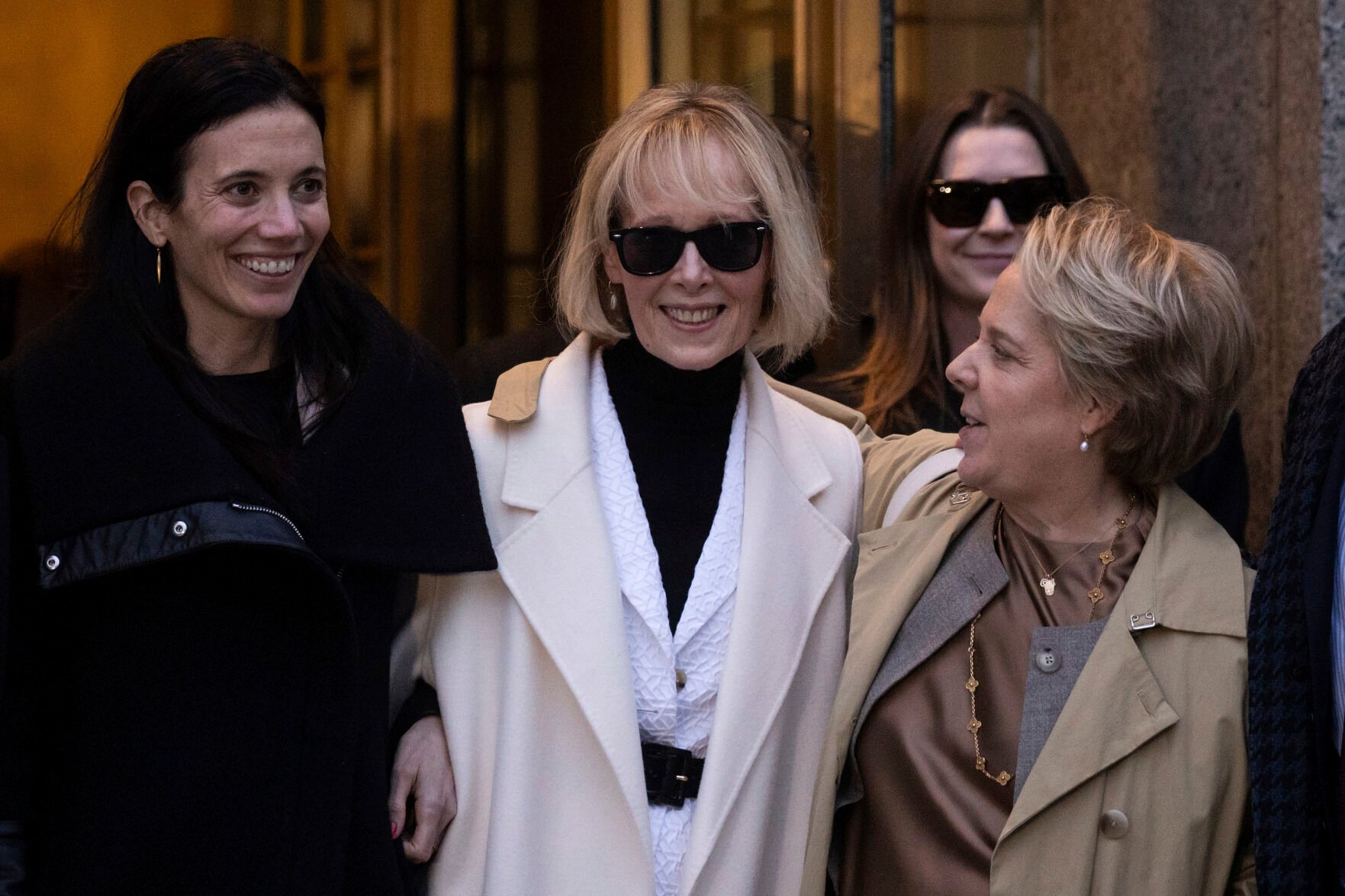 <p>E. Jean Carroll leaves Federal court, Friday, Jan 26, 2024, in New York. A jury has awarded an additional .3 million to Carroll, who says former President Donald Trump damaged her reputation by calling her a liar after she accused him of sexual assault. (AP Photo/Yuki Iwamura)</p>