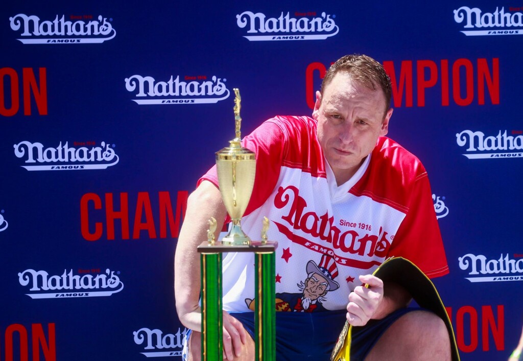 Hot Dog Eating Champ Joey Chestnut Barred From Competing In This Year’s Contest