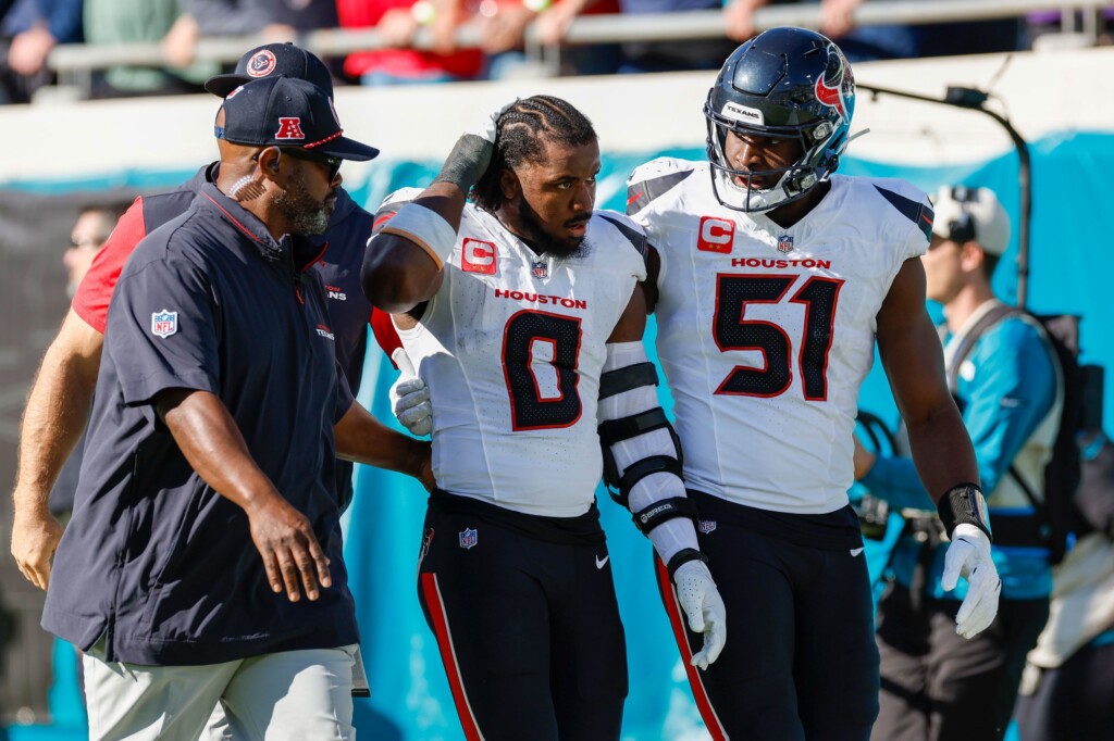 Houston Texans’ Azeez Al Shaair Three Game Suspension Upheld Following ‘unacceptable’ Late Hit On Jags Qb Trevor Lawrence