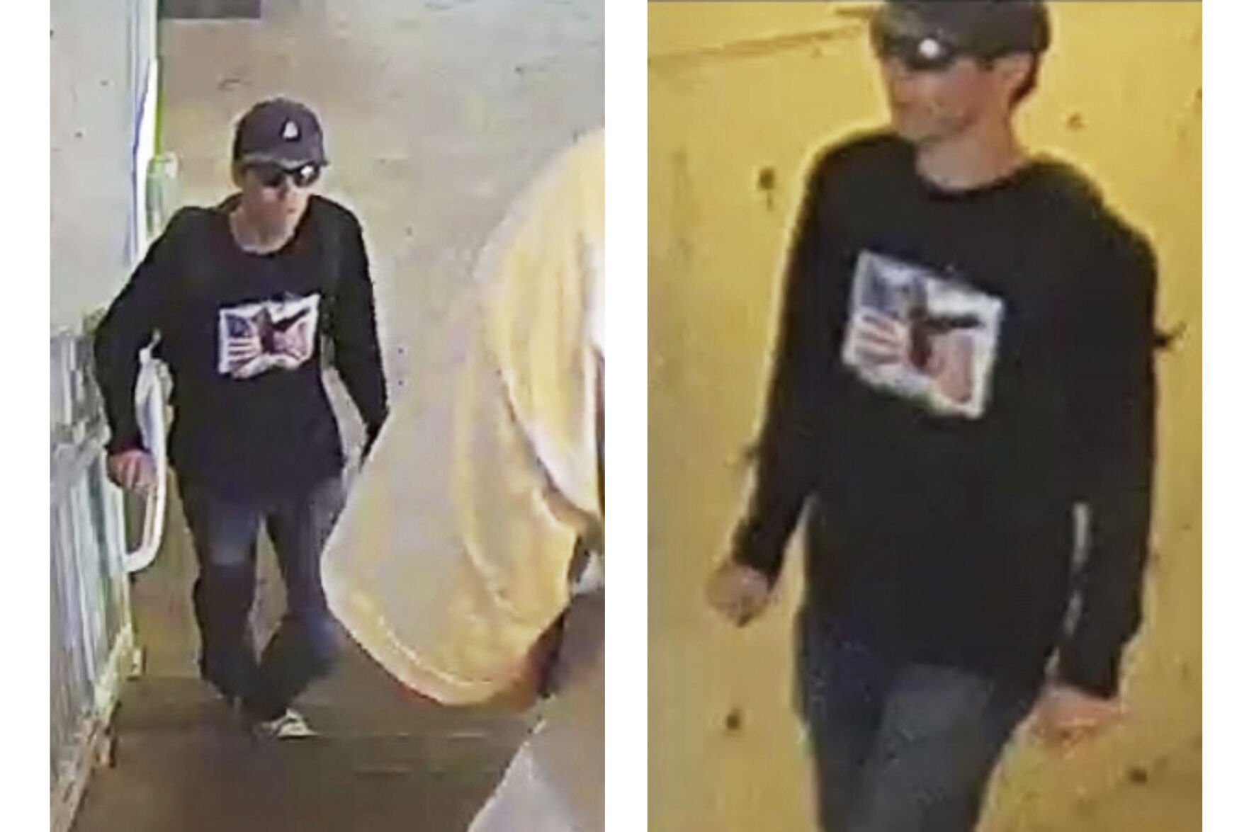 <p>This undated combination of images provided provided by the Federal Bureau of Investigation shows a person of interest in connection with the fatal shooting of Charlie Kirk at Utah Valley University on Wednesday in Orem, Utah.</p>