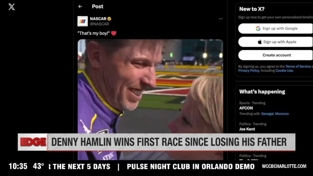 The Edge: Denny Hamlin Captures First Win Since His Dad’s Death