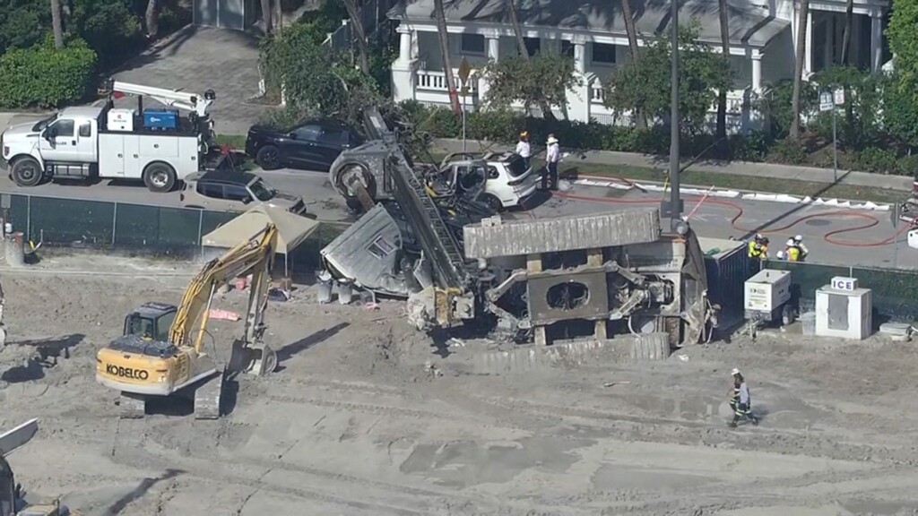 4 Injured After 85 Foot Drilling Rig Collapses In Miami’s Brickell, Trapping Workers And Crushing Cars