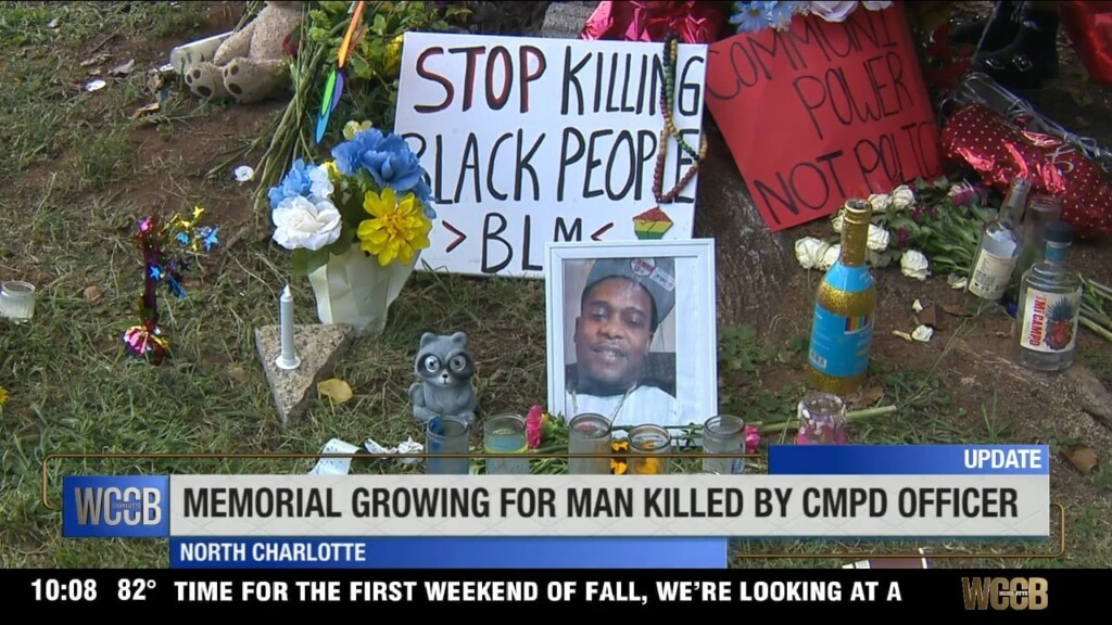 Memorial Grows For Man Killed By Cmpd Officer As Community Calls For Justice