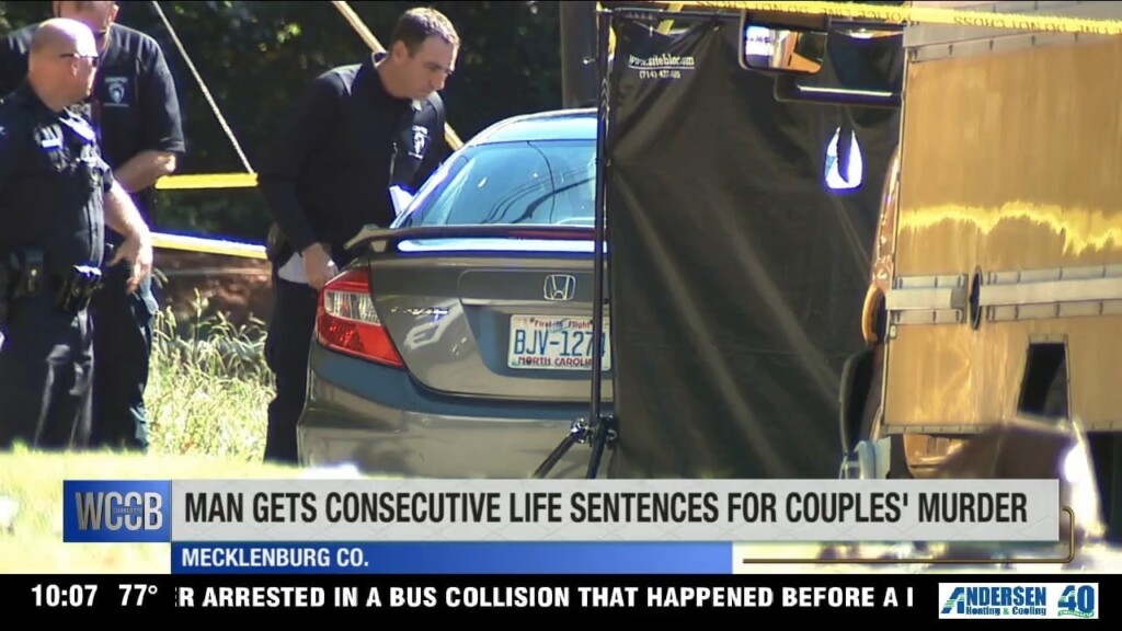 Judge Sentences Charlotte Man For Gunning Down Couple In Front Of Their Three Year Old Child